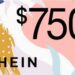 750 Shein Gift card